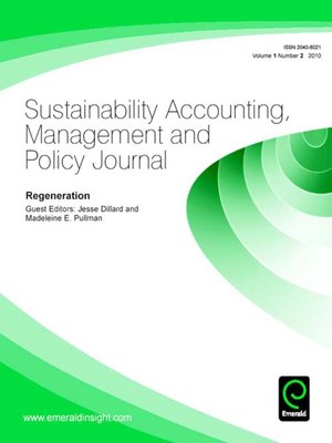 cover image of Sustainability Accounting, Management and Policy Journal, Volume 1, Issue 2